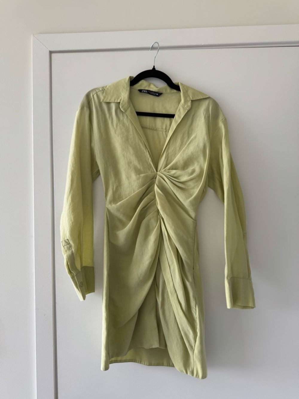 Zara Sage Green Collared dress